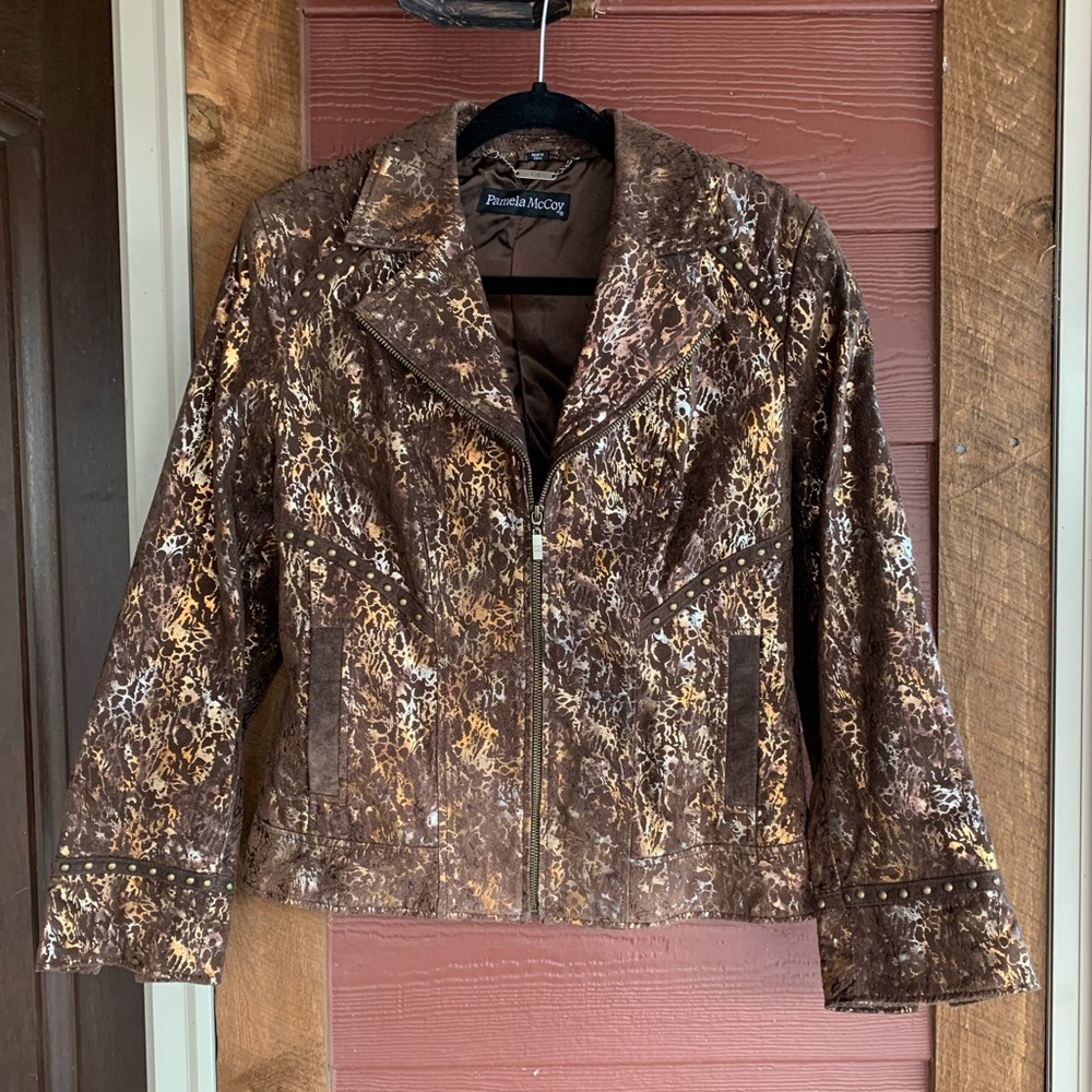 🤎⚜️ Pamela McCoy Leather Jacket  ⚜️🤎